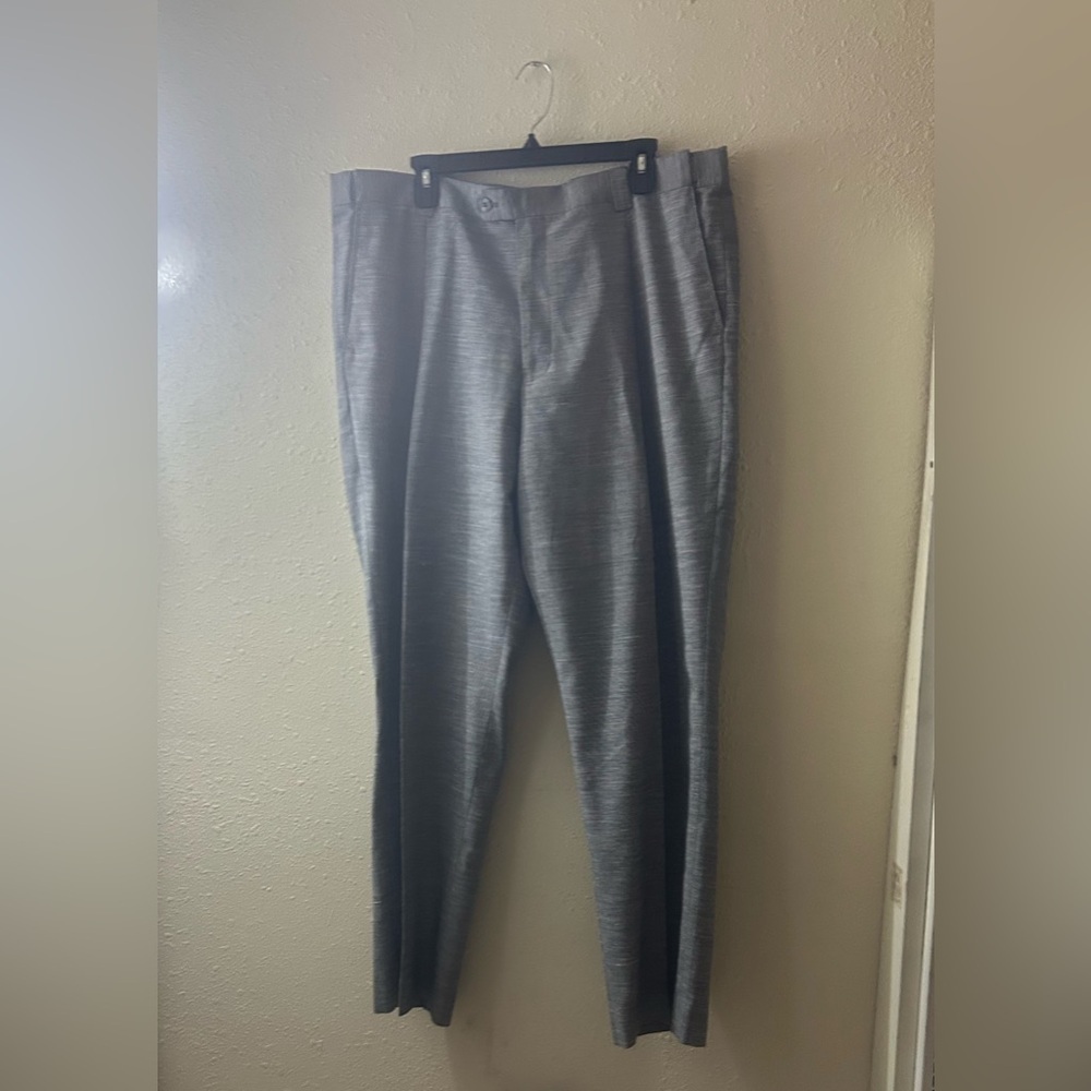 Adams Men's Charcoal Dress Trousers